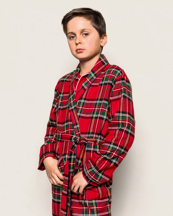 Kid's Brushed Cotton Robe in Imperial Tartan