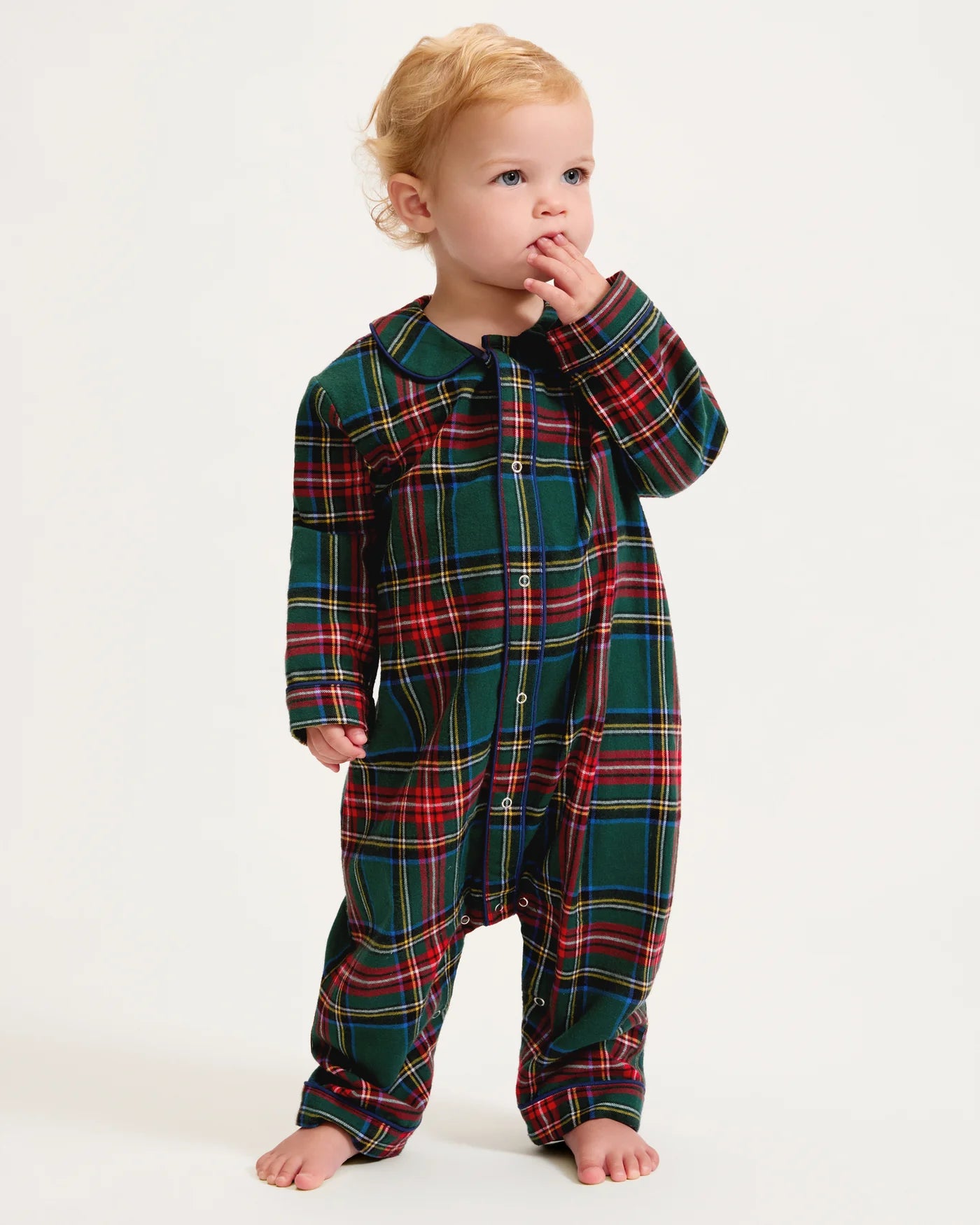 Baby's Brushed Twill Cambridge Romper | Kensington Tartan