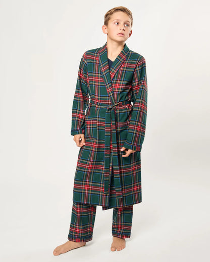 Kid's Brushed Twill Robe | Kensington Tartan
