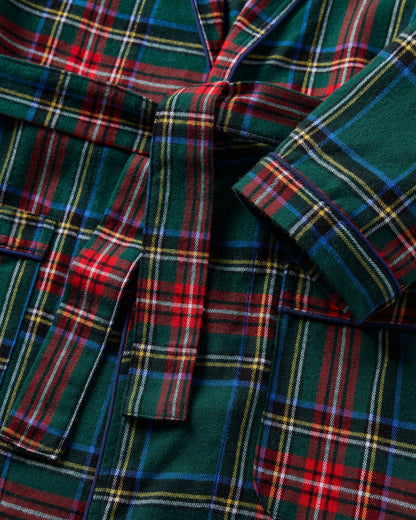 Kid's Brushed Twill Robe | Kensington Tartan