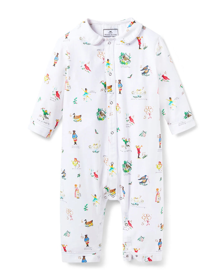 Baby's Twill Cambridge Romper | 12 Days of Christmas