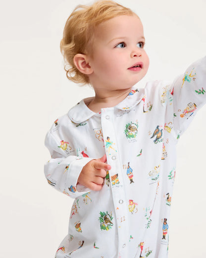 Baby's Twill Cambridge Romper | 12 Days of Christmas