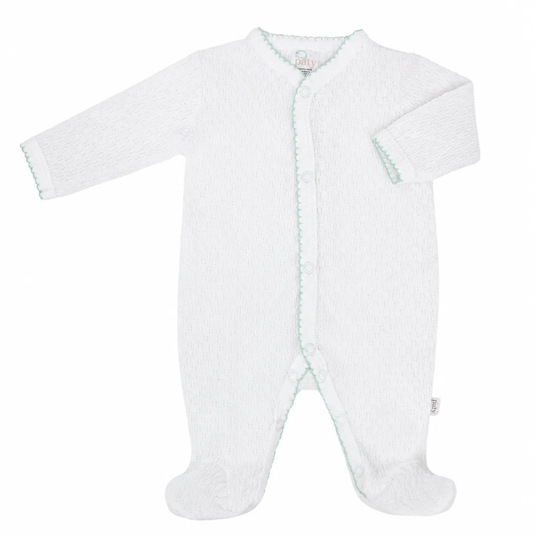 Paty Knit Footie | Mint