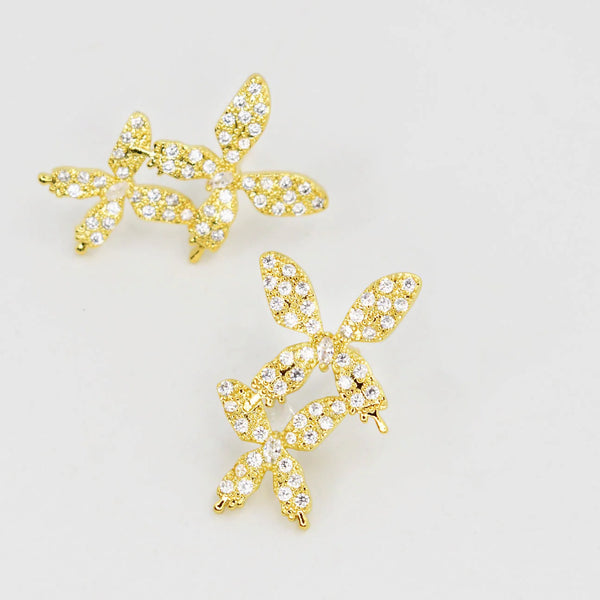 Double Chic Butterfly Earrings