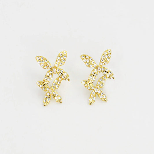 Double Chic Butterfly Earrings