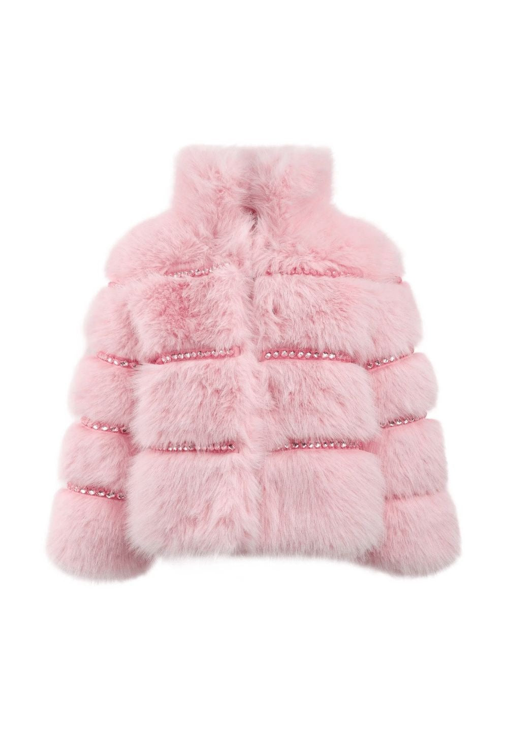 Cotton Candy Gem Faux Fur Coat