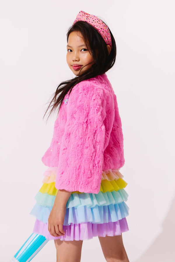 Cutie Charms Faux Fur Jacket