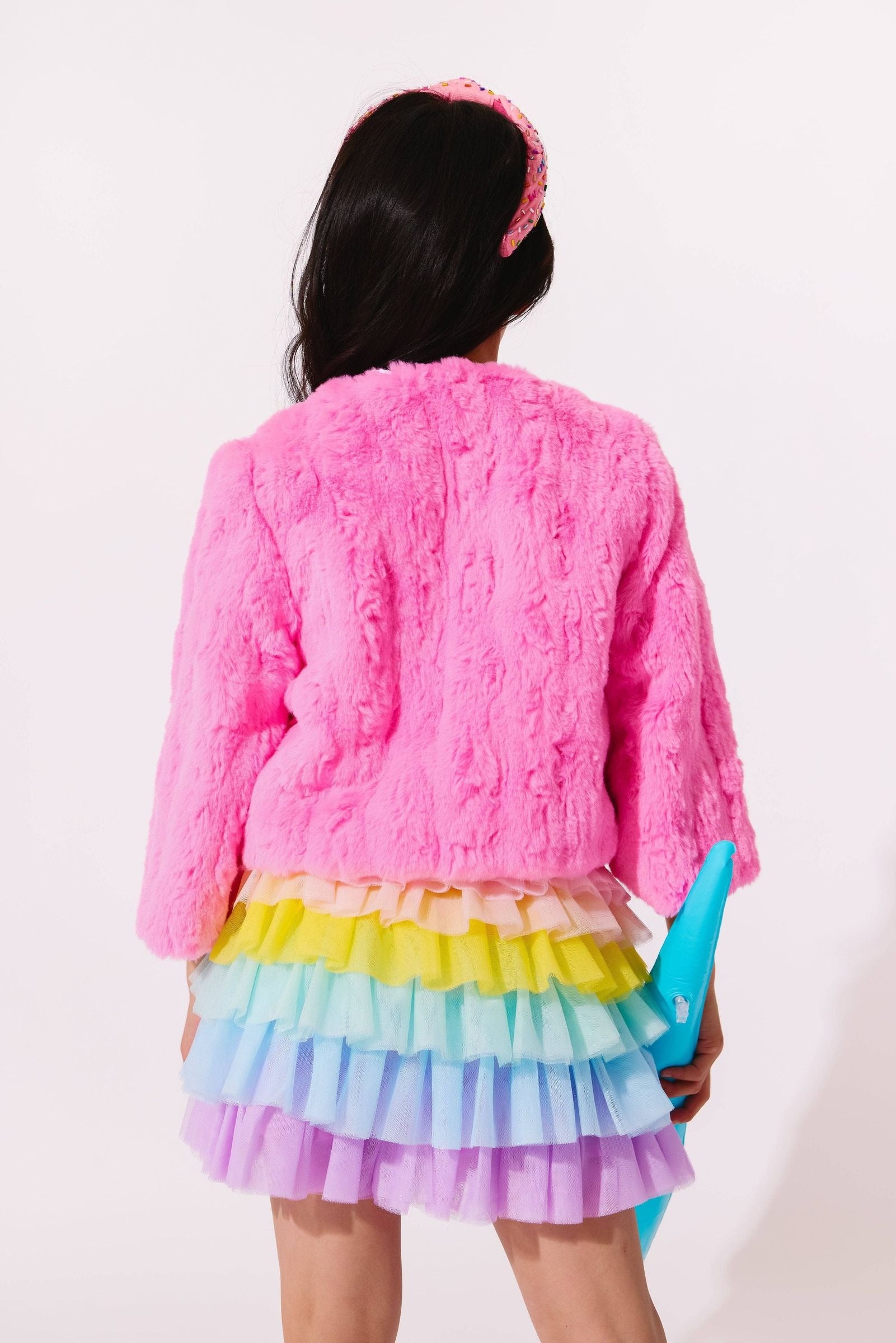 Cutie Charms Faux Fur Jacket