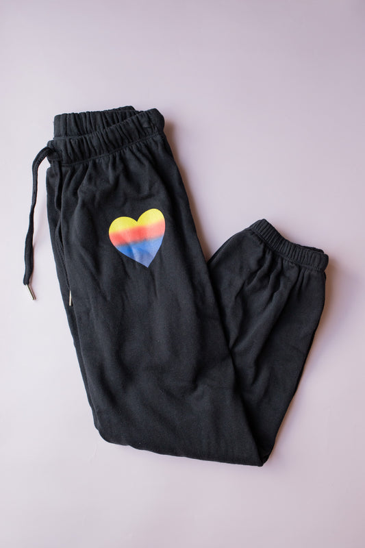 Heart Sweatpant | Black