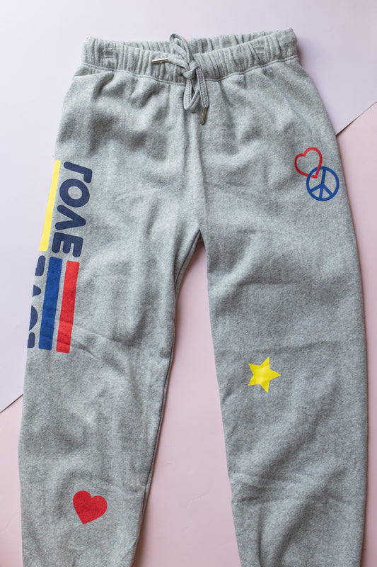 Double Love Gathered Sweatpant | Misty Grey