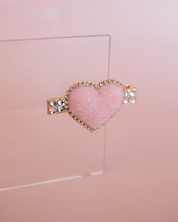 Crystallized Heart Clip