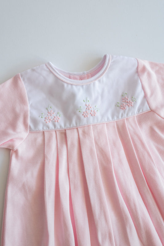 Classic Knit Longall, Pink Flowers Trio