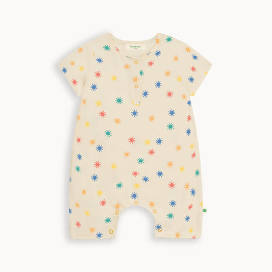 Jersey Shorty Playsuit | Rainbow Sunshine