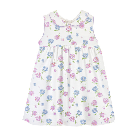 Toddler Collared Dress | Lilac Hydrangeas