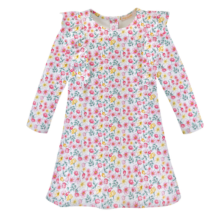Printed Ruffle Dress | Field Flowers