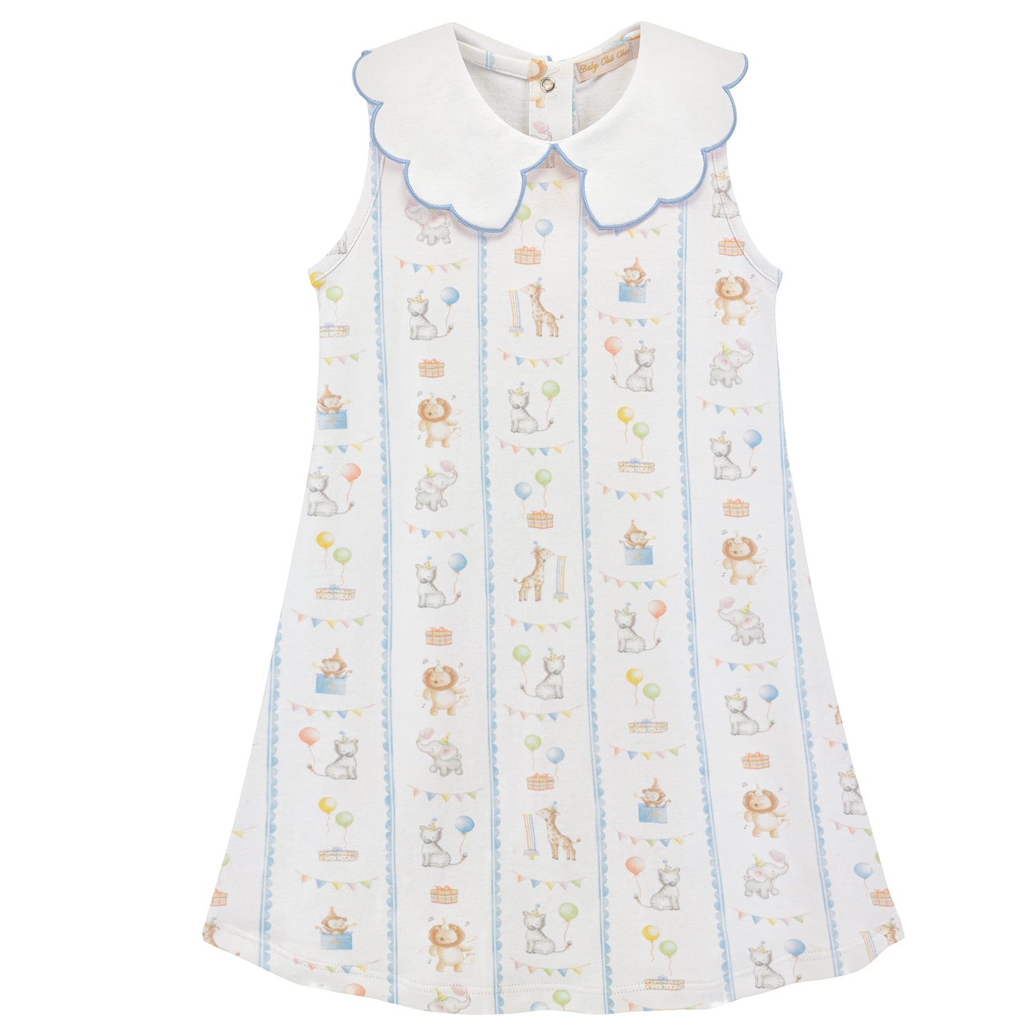 sweet sparkle dress w/scalloped collar