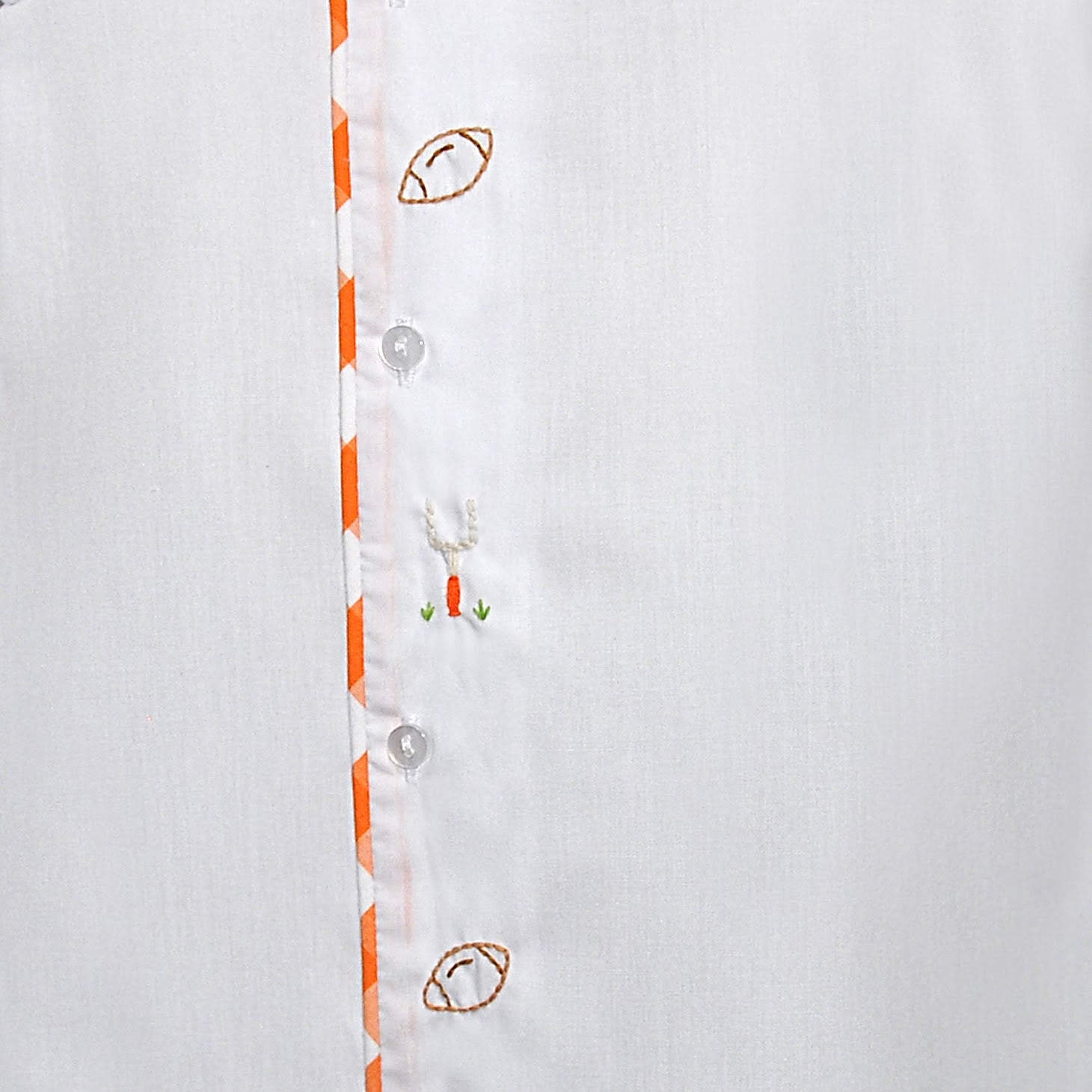 Hound Dog Orange & White Daygown