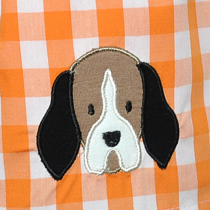 Orange & White Shorts