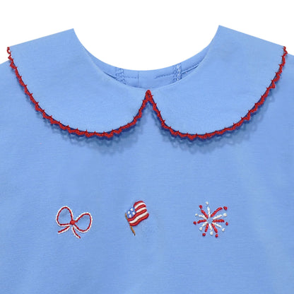 Blue Emma Blouse I The Red White and Blue