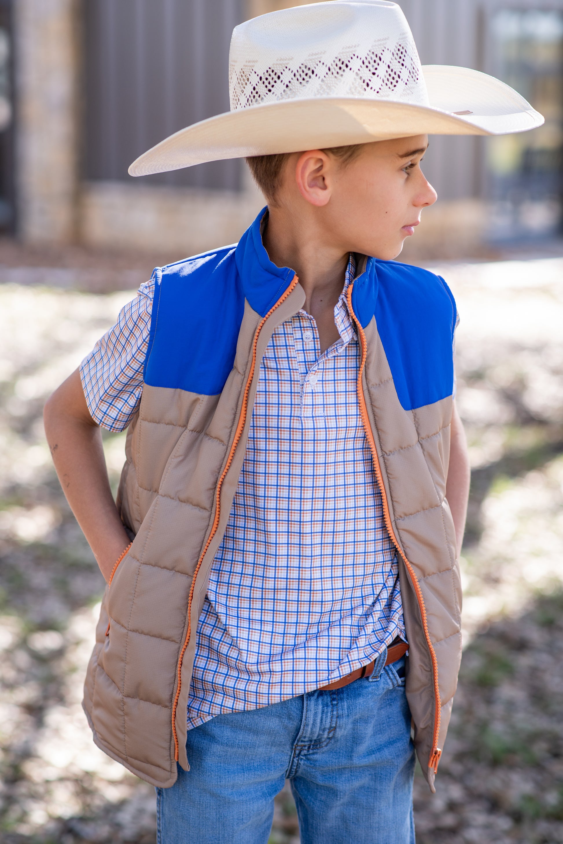 Brazos Plaid Vest