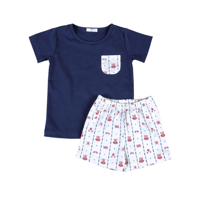 Celebrate Blue Short Set