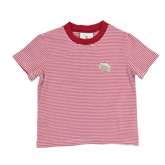 Dark Red Stripe Tailgate T-shirt