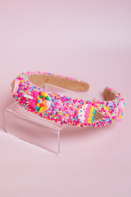 All Over Sprinkle Charm Headband | Sweet Treat