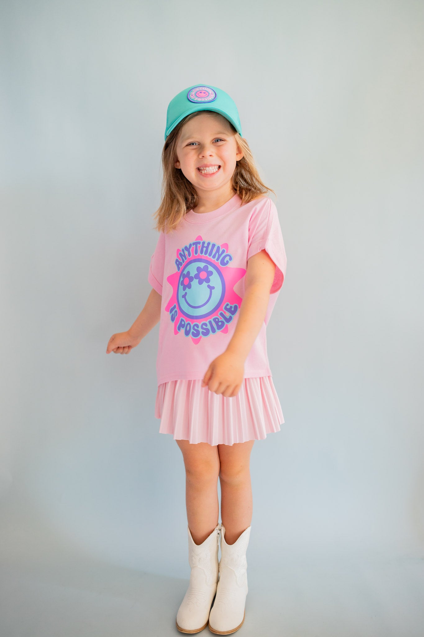 XOXO by Magpies Anything is Possible Printed Tee | Bubble Gum Pink