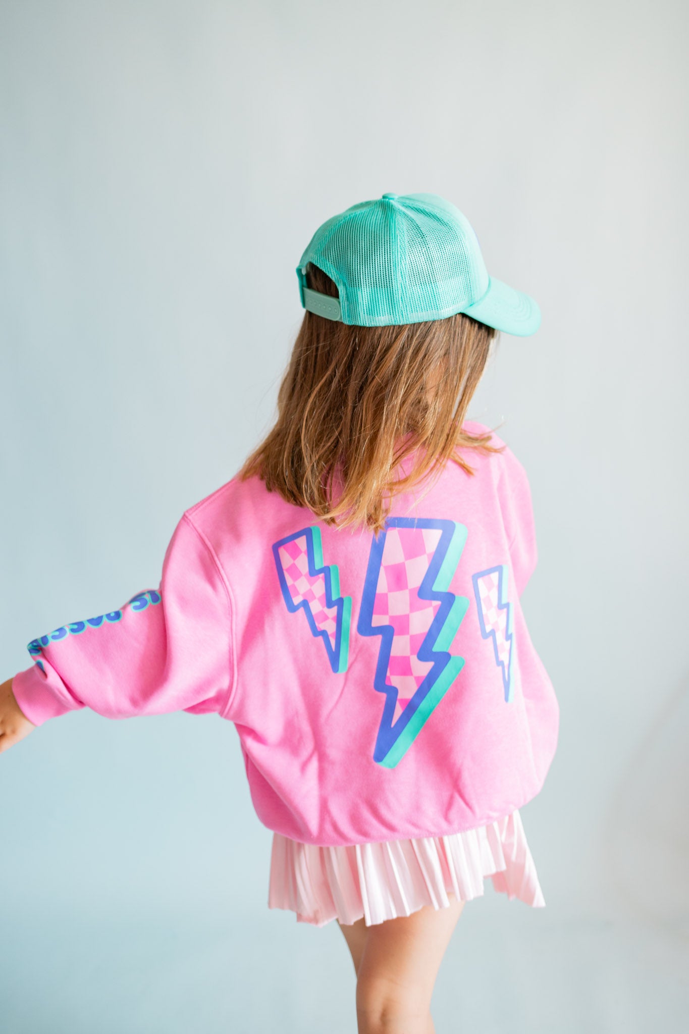 XOXO by Magpies Anything is Possible Lightning Sweatshirt | Berry Pink