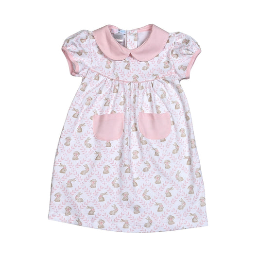 Pink Easter Bunnies Pima Dress