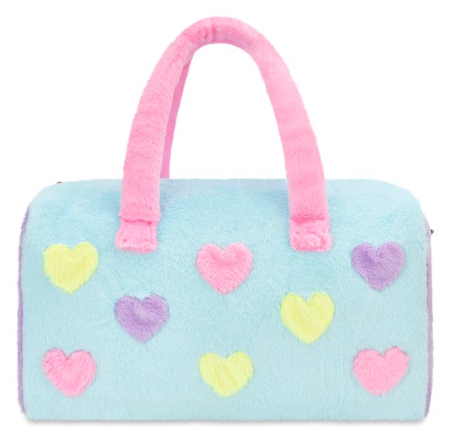 Hearts Color Block Overnight Bag