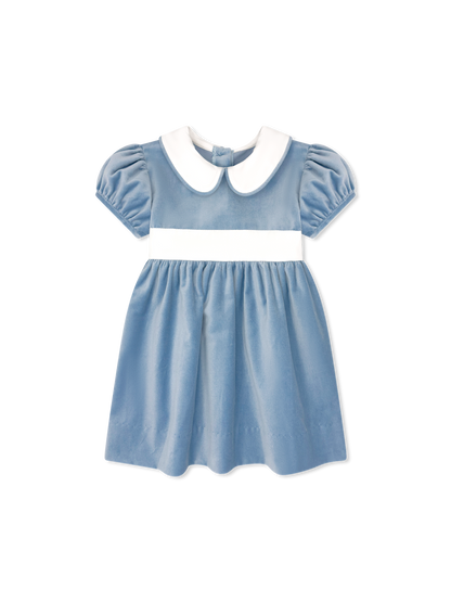 Elenor Dress | Beaufort Blue Velvet