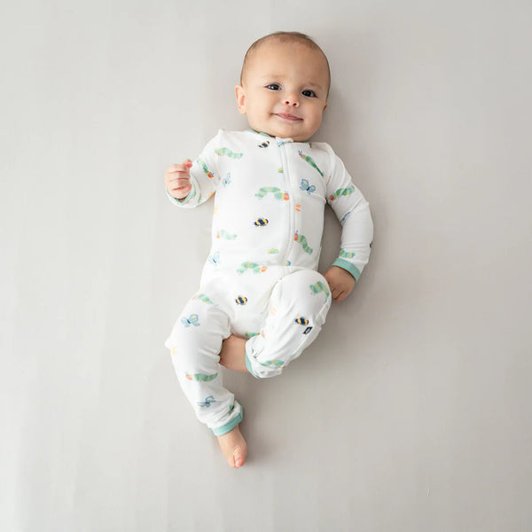 Kyte Baby Zippered Bamboo Romper | The Very Hungry Caterpillar and Friends