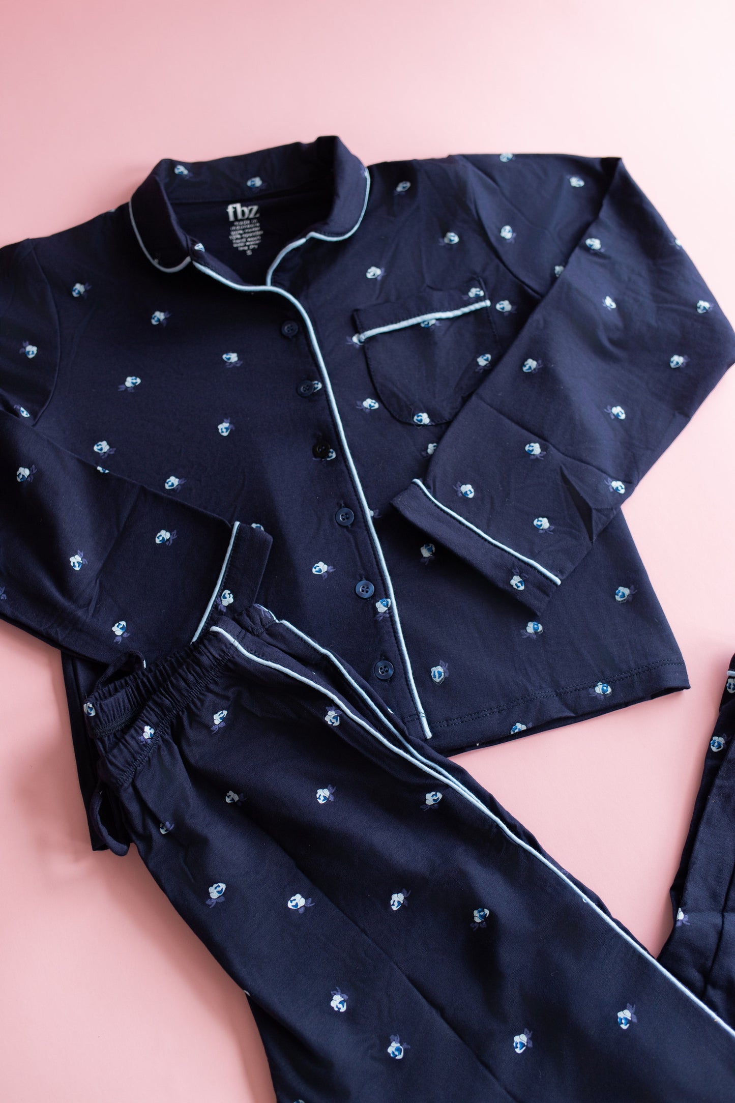 Pajama Set | Navy Ditsy
