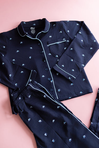 Pajama Set | Navy Ditsy