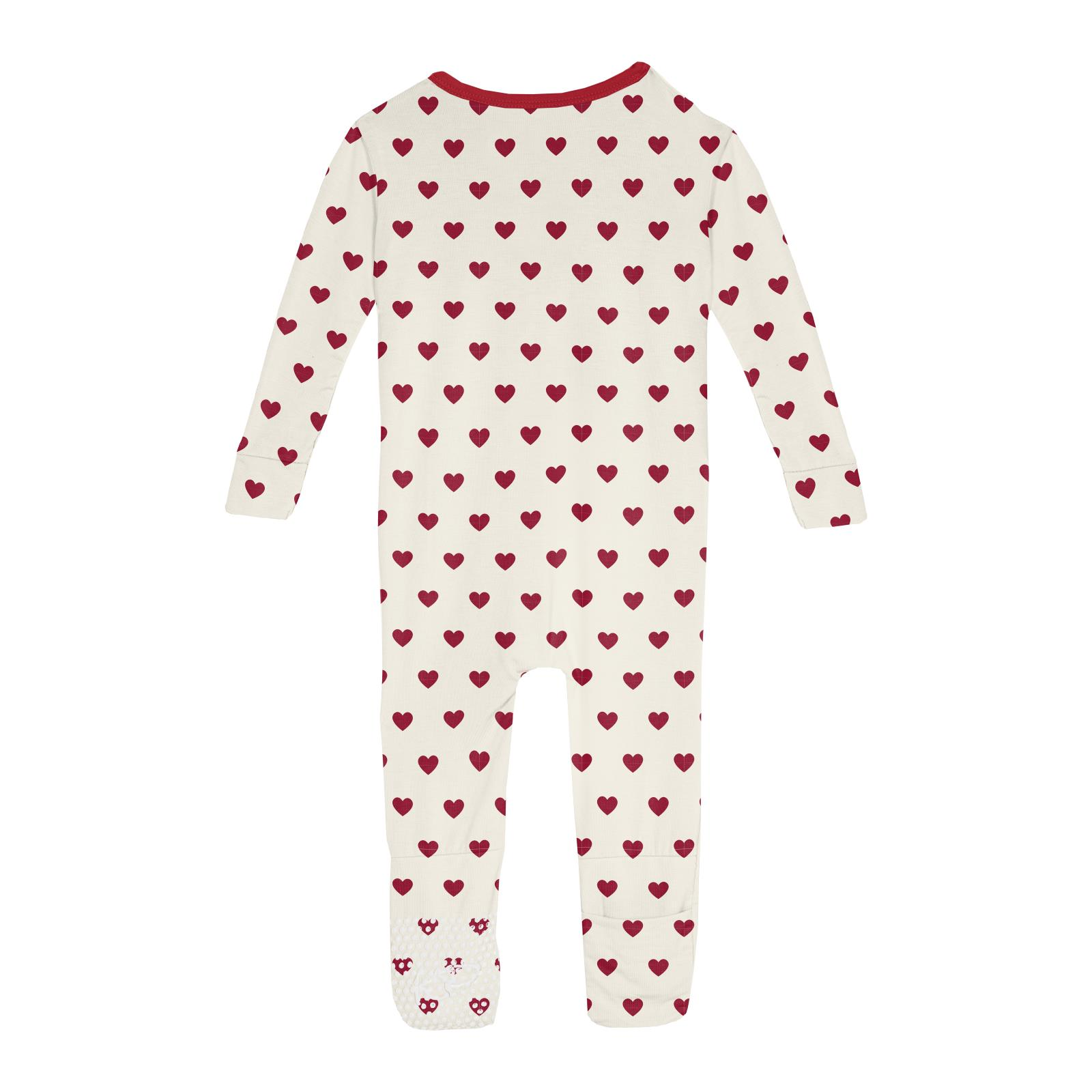 Print Convertible Sleeper with Zipper | Natural Hearts