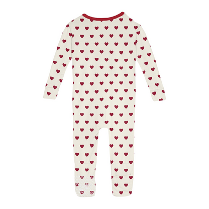 Print Convertible Sleeper with Zipper | Natural Hearts