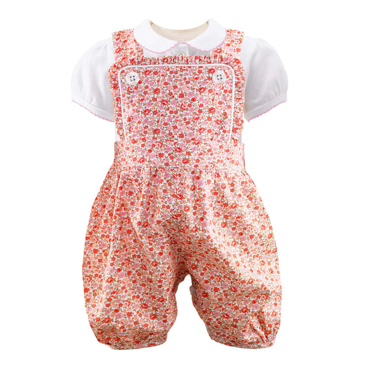 Floral Dungaree Set