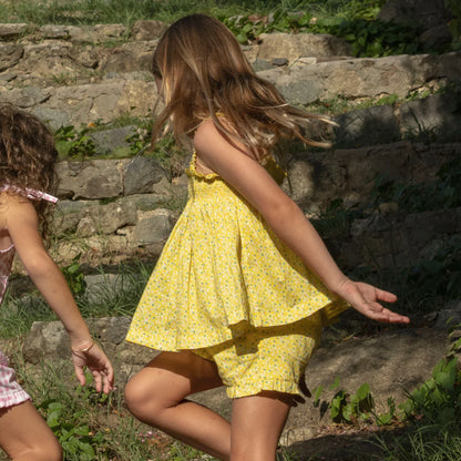 girls petite fleur top and short set