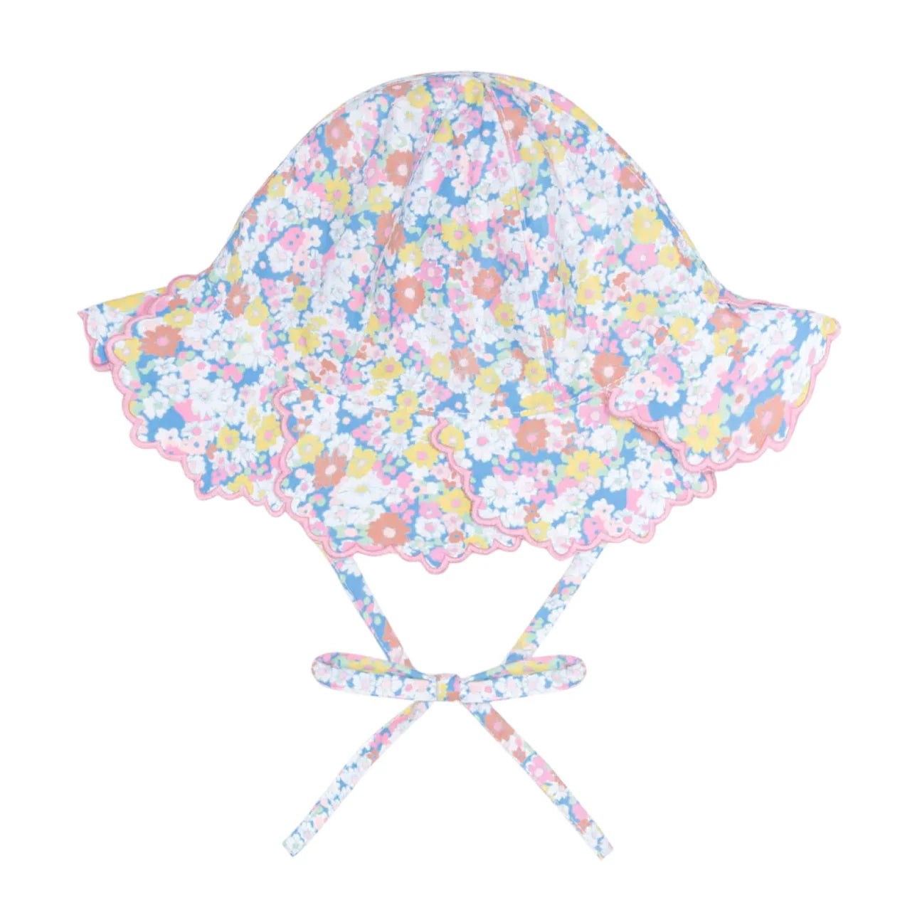 baby jasmine blossom scalloped sun hat