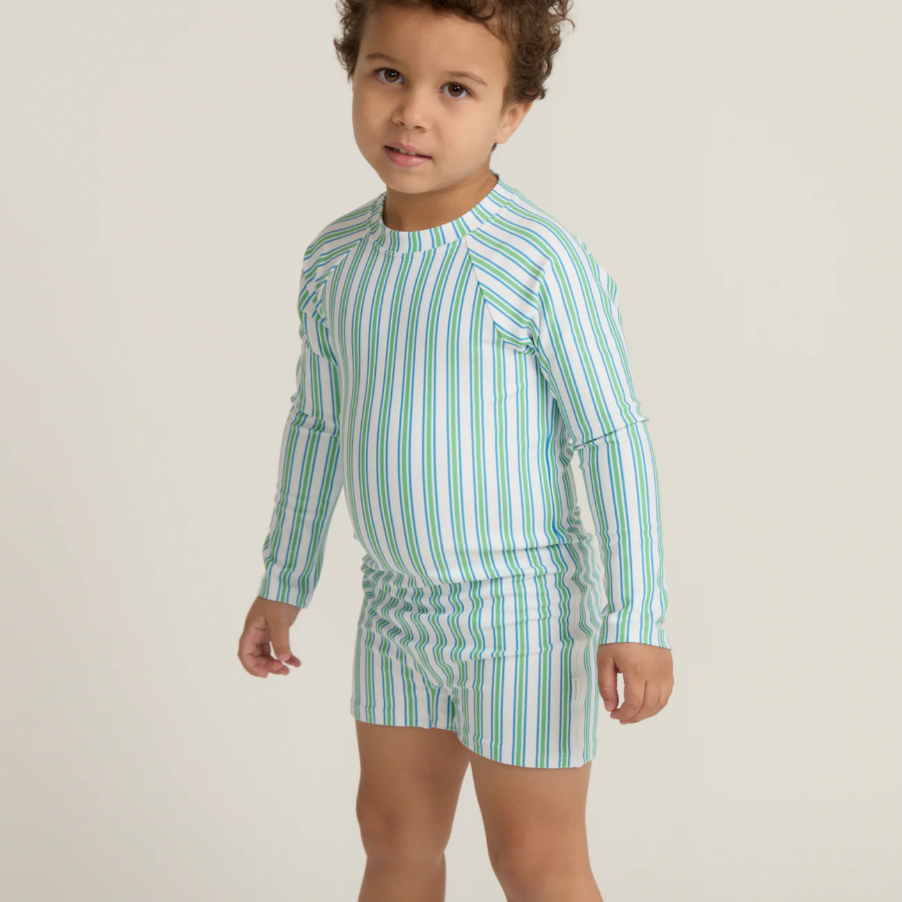 unisex tamarin stripe rasguard one piece