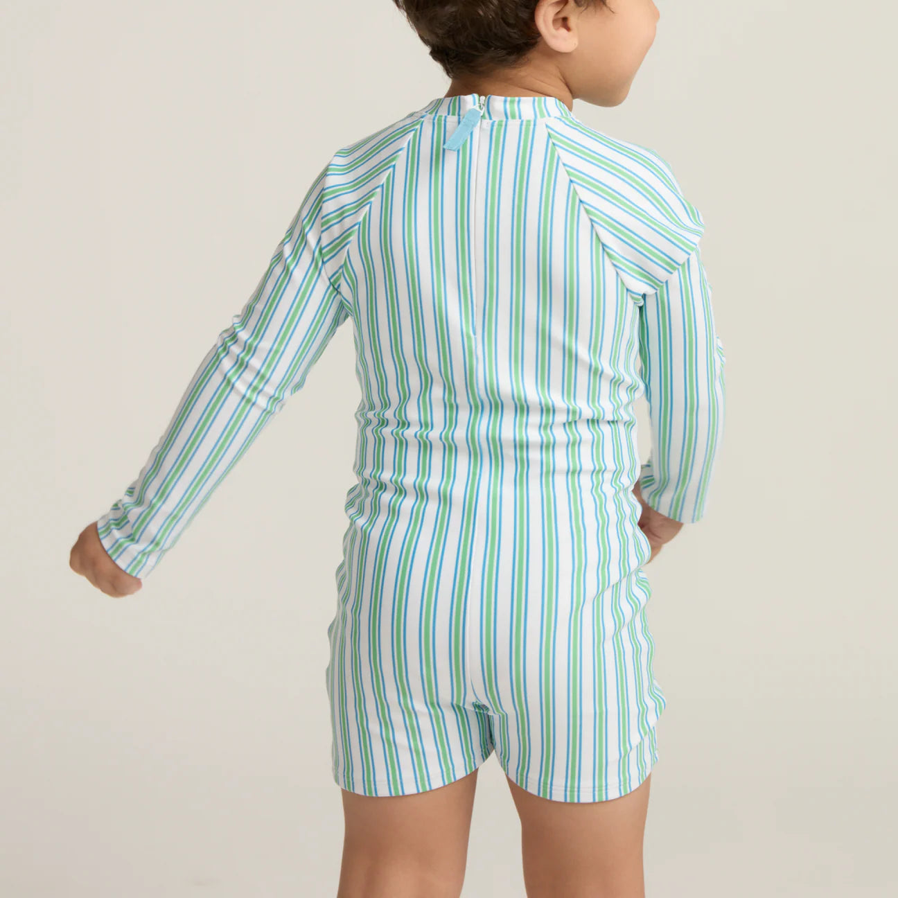 unisex tamarin stripe rasguard one piece