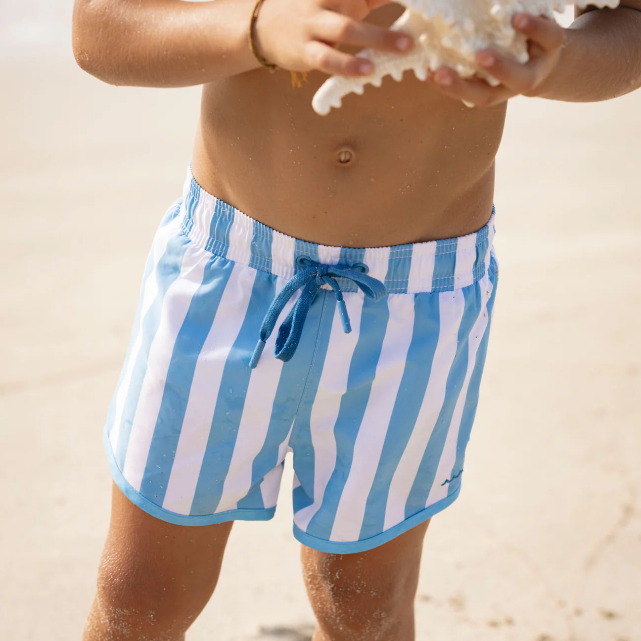 boys bay stripe boardie