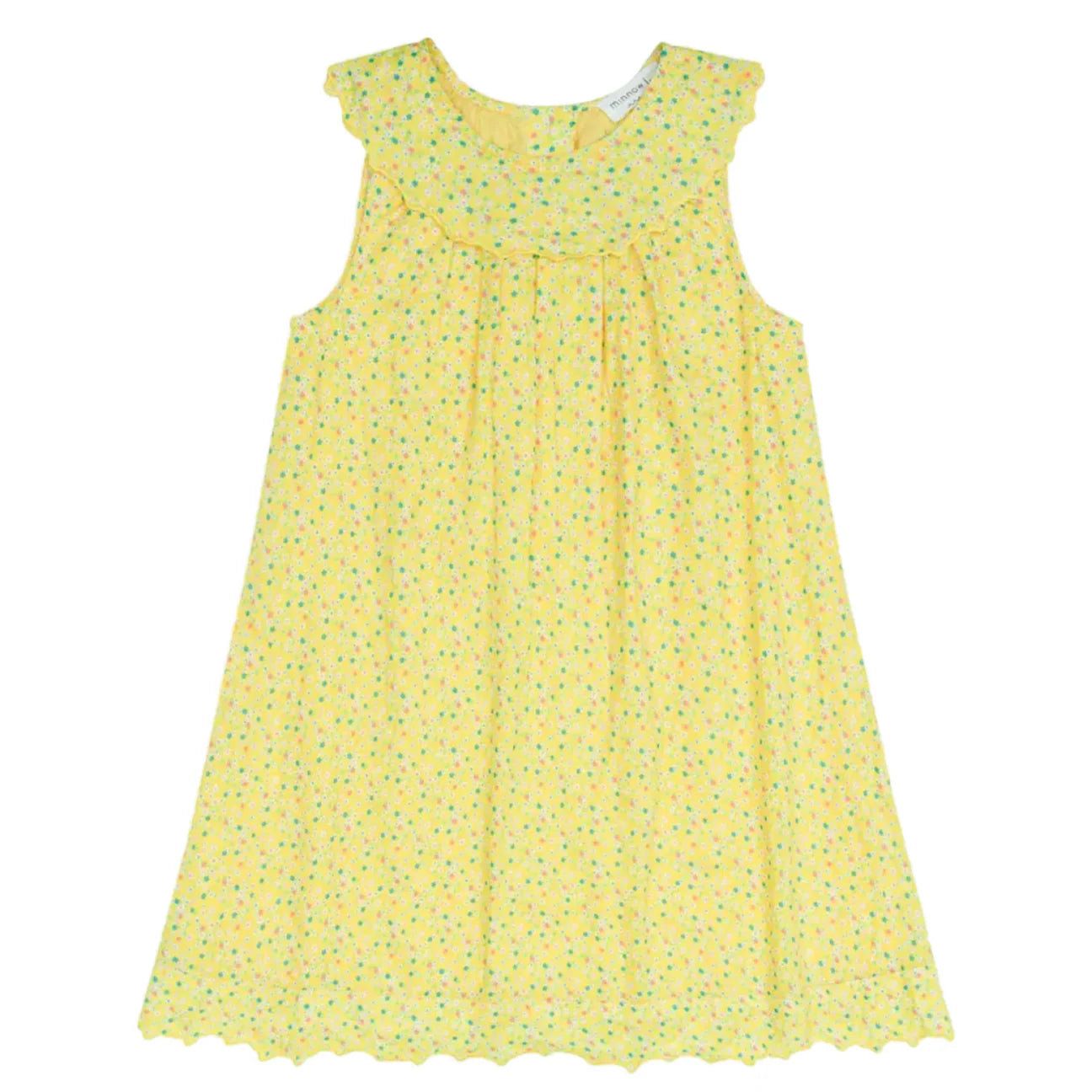 girls petite fleur ruffle collar dress