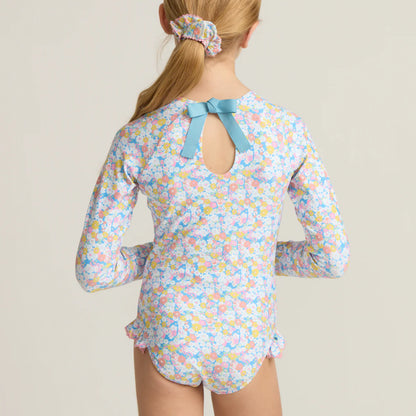 girls jasmine blossom rashguard one piece