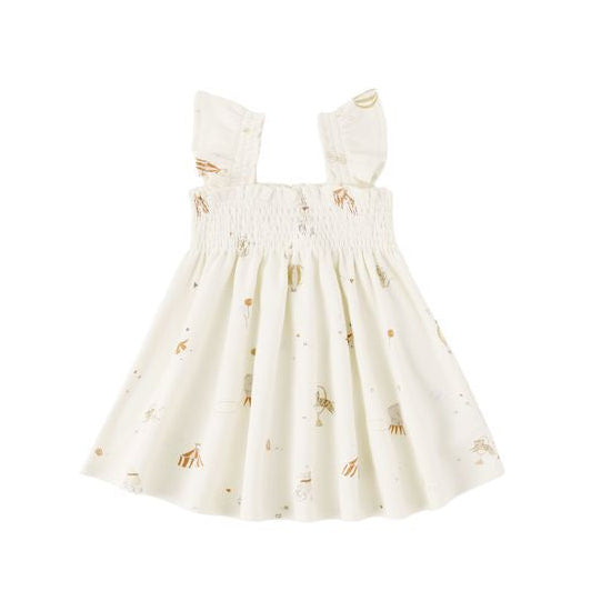 SMOCKED JERSEY DRESS CARNIVAL