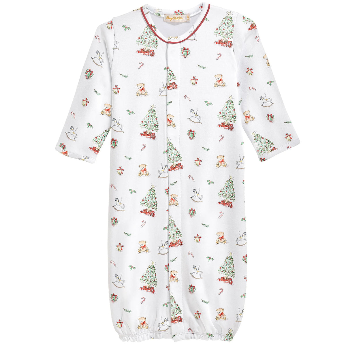 Christmas Tree Printed Pima Converter Gown