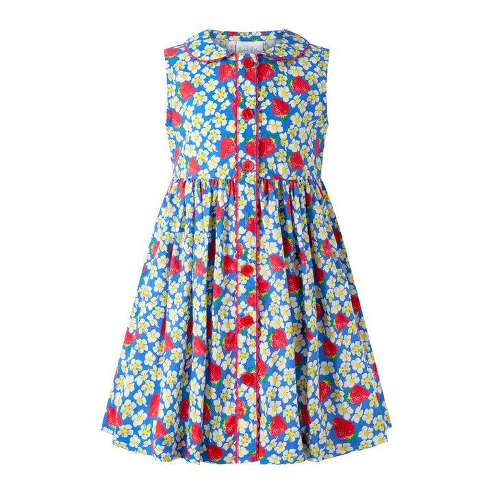 Strawberry Blossom Button-Front Dress