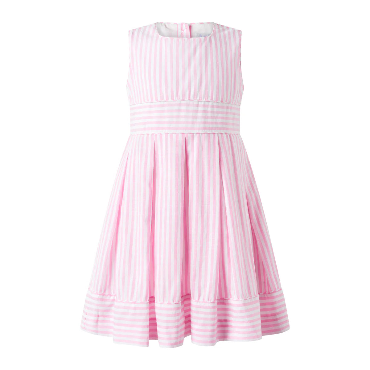 Pastel Oxford Pleated Stripe Dress