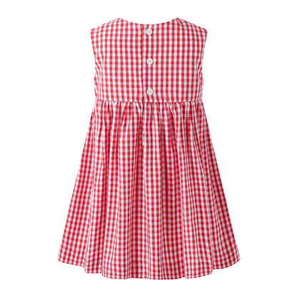 Red Gingham Bow Dress